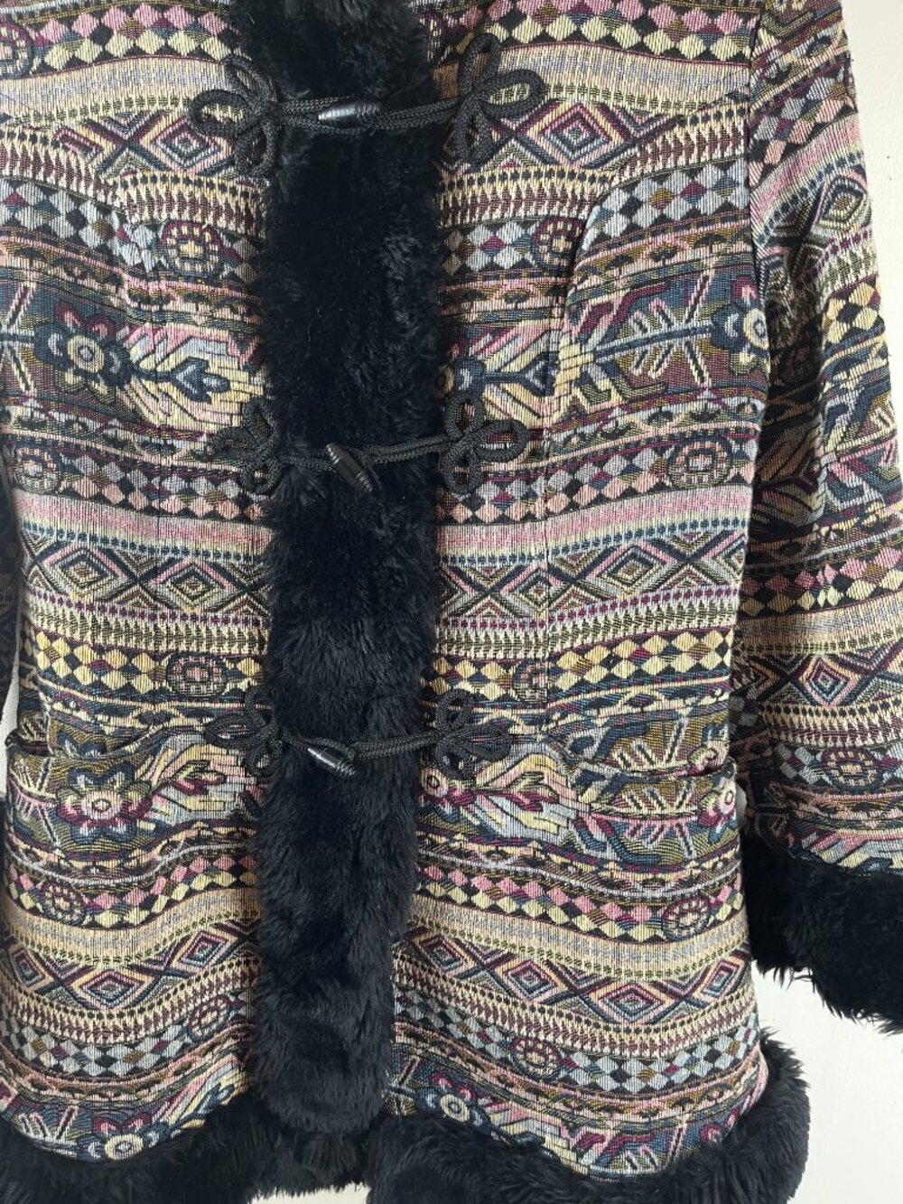 Vintage Tapestry Brocade Coat S/M - Picture 3 of 7